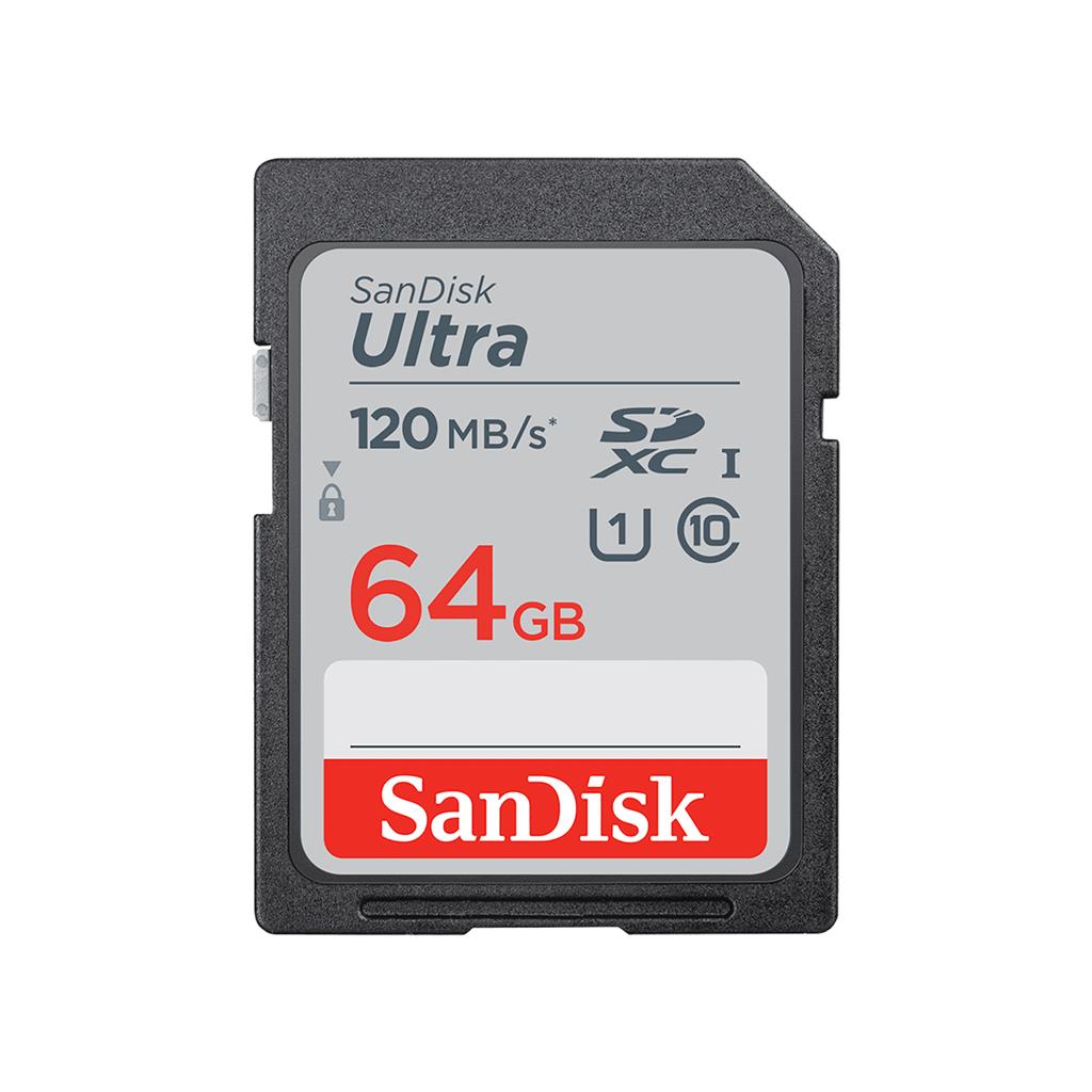 SanDisk Ultra 64GB SDXC Memory Card 100MB/s Class 10 UHS-I (SDSDUNR-064 G-GN3IN)