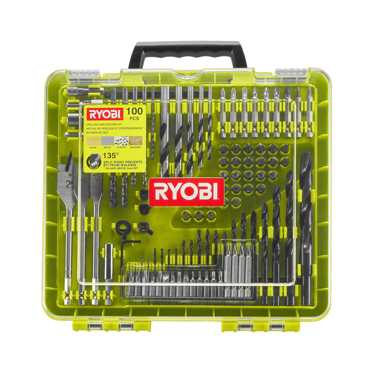 RYOBI Drill/Drive Mixed Set - 100 Pcs