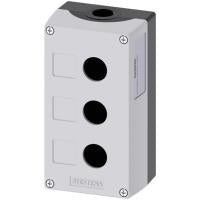 Siemens Leergehäuse 3 Einbaustellen, für Bodenbefestigung (L x B x H) 158.4 x 85 x 64 mm Grau SIRIUS ACT 3SU1853-0AA00- (3SU1853-0AA00-0AB1)