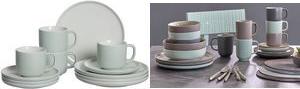 Ritzenhoff & Breker Kaffeeservice JASPER, mint, 12-teilig aus Steinzeug, Innen- und Oberseiten mit Glanzlasur - 1 Stück (401622)