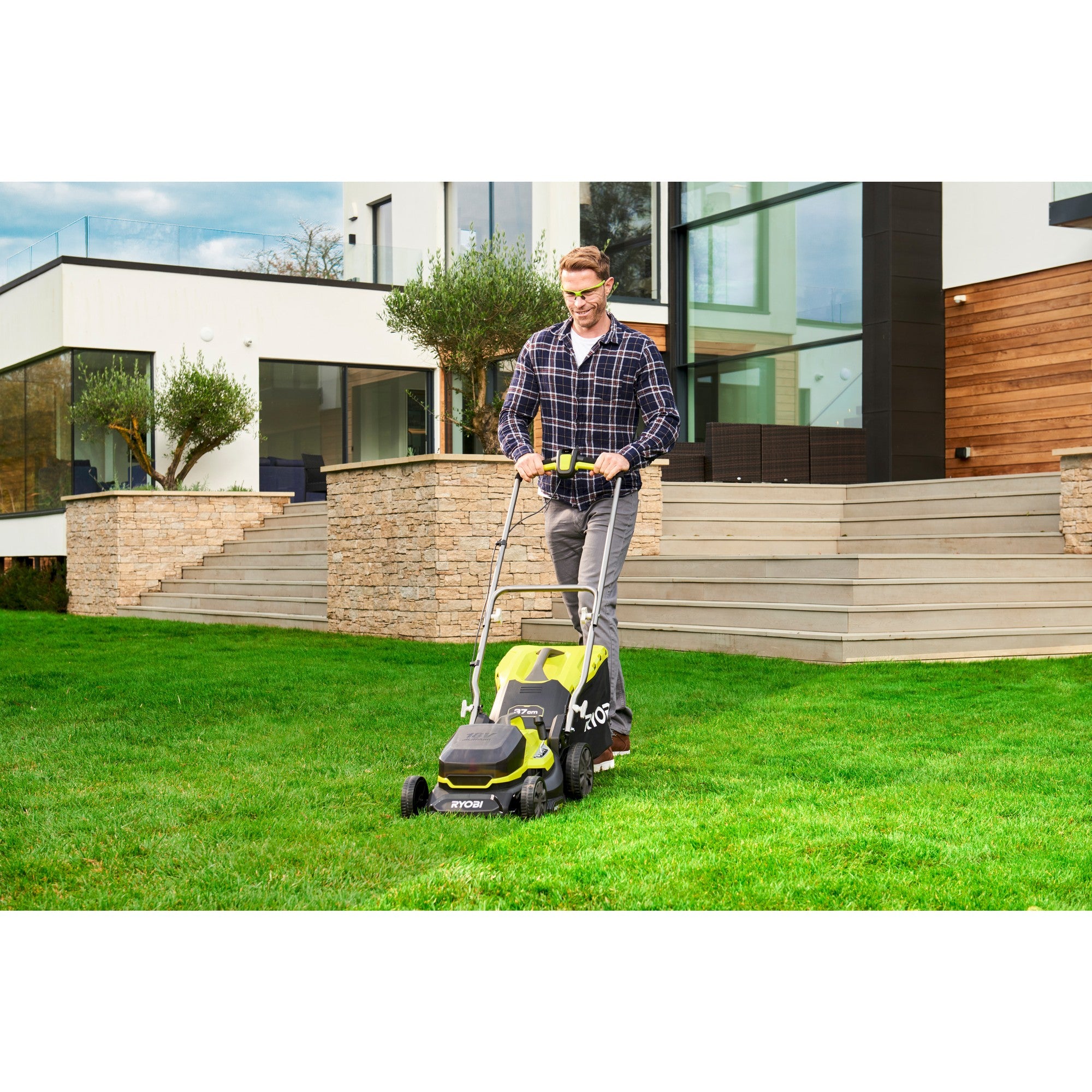 RYOBI Lawn Mower 18V RY18LM37A-240