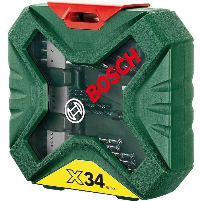 BOSCH X-Line Classic Drill and Screwdriver Bit Set - 34 Pieces 34-Piece