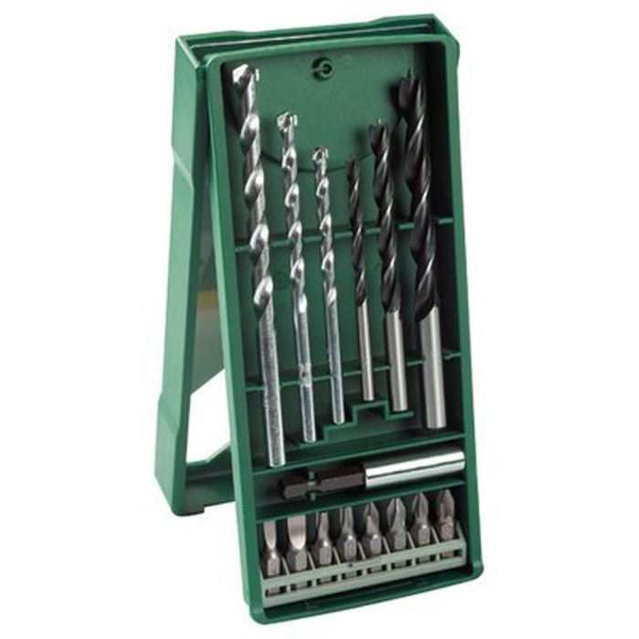 BOSCH - Mini-X-Line Drill Bit and Screwdriver Bit Set (15 pieces)