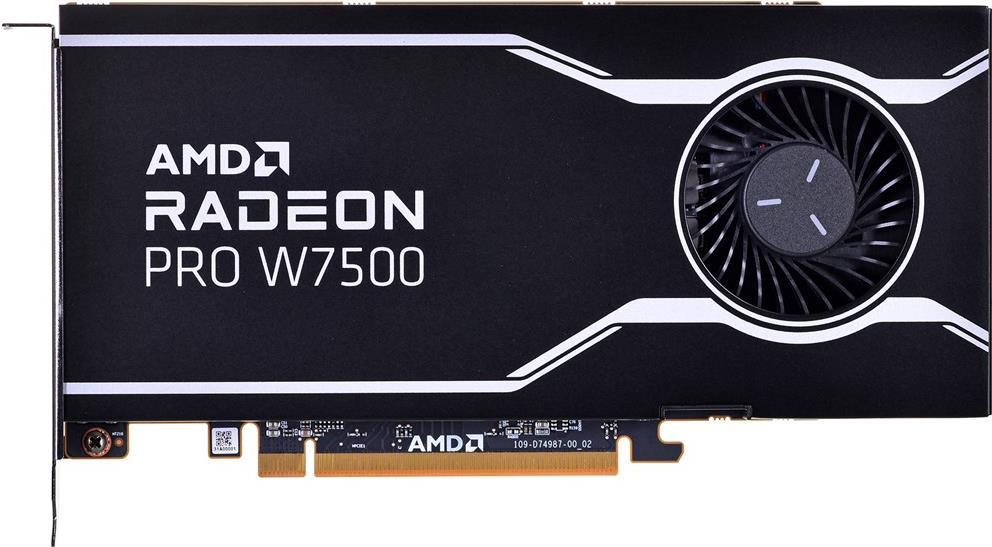 AMD Radeon Pro W7500 - Grafikkarten - Radeon Pro W7500 - 8GB GDDR6 - PCIe 4,0 x8 - 4 x DisplayPort (100-300000078)