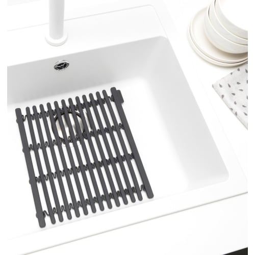 Brabantia Silicone Dishwashing Mat Dark Grey
