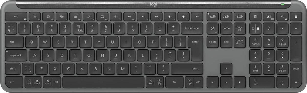 Logitech Signature Slim K950 Wireless Keyboard - QWERTY - Graphite - 920-012465