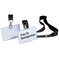 DURABLE CLICK FOLD Name Badge 54x90mm with Textile Cord 821719