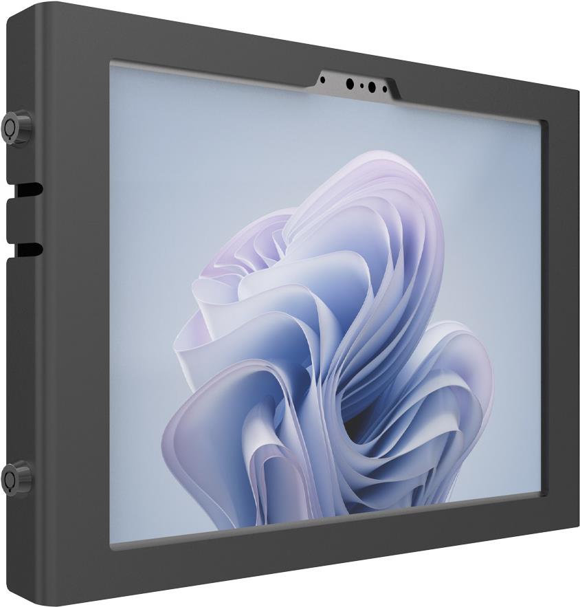 Compulocks Surface Pro 8-11 Apex Enclosure Wall Mount - Lockable Aluminum - Black - for Microsoft Surface Pro 8, Pro 9 (580APXB)