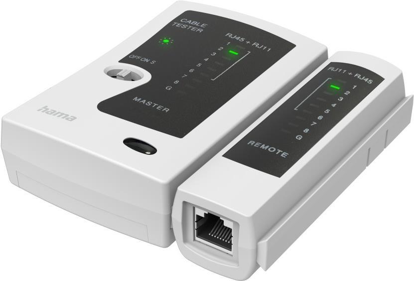 Hama Network Cable Tester for 8p8c (RJ45), 6p6c, 6p4c