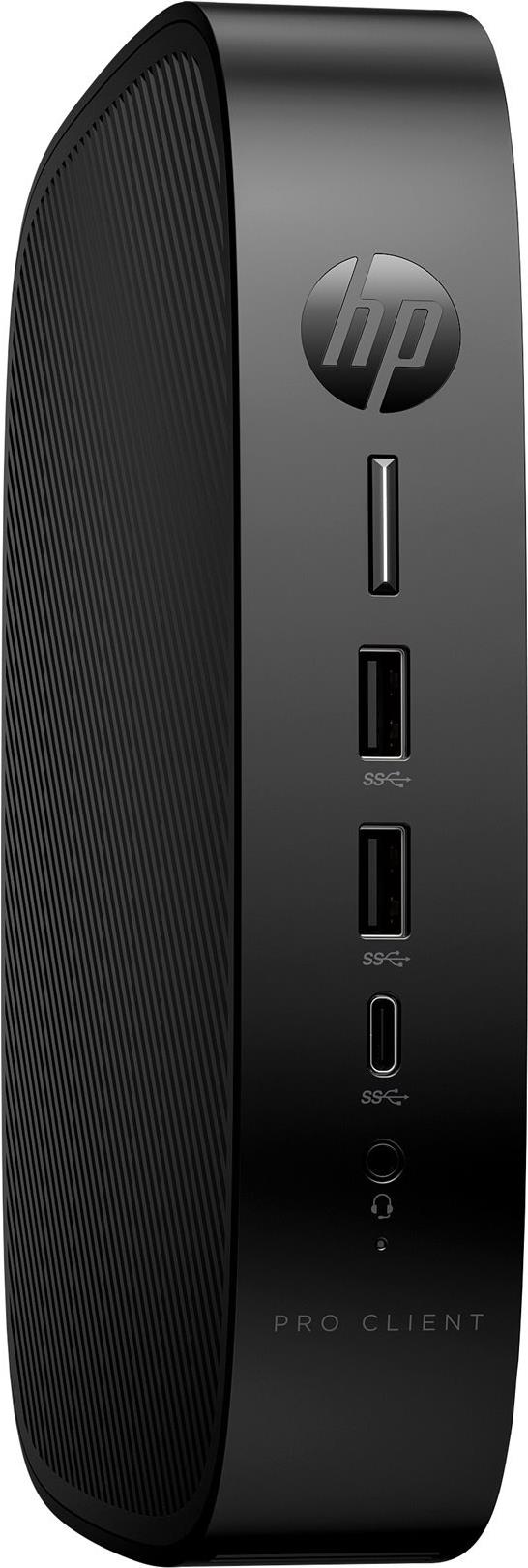 HP Pro t550 Thin Client - Intel Celeron J6412 2 GHz, 4GB RAM, 32GB eMMC, German Keyboard - Model 5H0X2EA#ABD 1GbE 11a/b/g/n/ac/ac