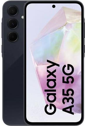 Samsung Galaxy A35 - Enterprise Edition - 5G Smartphone - Dual-SIM - RAM 6GB / Interner Speicher 128GB - microSD slot - OLED-Display - 6,6" - 2340 x 1080 Pixel (120 Hz) - Triple-Kamera 50 MP, 8 MP, 5 MP - front camera 13 MP - Awesome Navy (