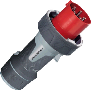 MENNEKES CEE Plug 5x63A - PowerTOP Xtra 6h 400V - IP67 (13212)