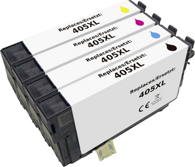 Renkforce Druckerpatrone ersetzt Epson 405XL, T05H6, T05H1, T05H2, T05H3, T05H4 Kompatibel Kombi-Pack Schwarz, Cyan, Magenta, Gelb RF-I-E-405XLBKCMY4PK (RF-7187224)