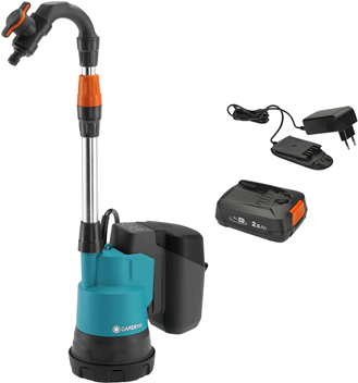 Gardena 14602-61 Water Pump - 2 bar 2000 l/h - Battery-Powered for Rain Barrels