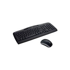 Logitech Wireless Combo MK330 - Keyboard and Mouse Set - Wireless - 2.4 GHz - US International - Black (920-003999)