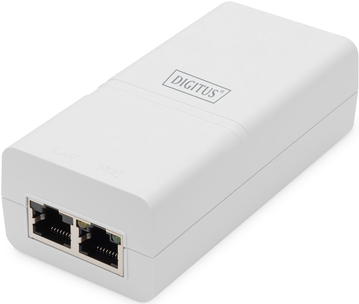Digitus Gigabit Active 802.3at PoE Midspan - Gigabit Ethernet - 1000 Mbit/s - White (DN-95132) 802.3ab 802.3af 802.3u