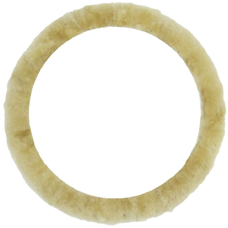 IWH Steering Wheel Cover Genuine Lambskin Beige 35-41 cm (102712)