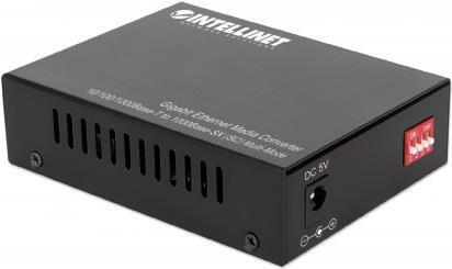 Intellinet Media Converter - GigE - RJ-45/ SC Multi-Mode - 850 nm (508544) 10Base-T 1000Base-SX 100Base-TX 1000Base-T