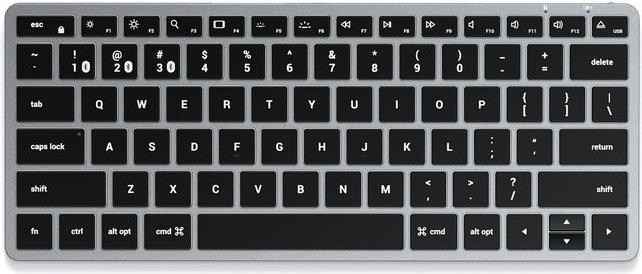 Satechi Slim X1 Bluetooth Keyboard - QWERTZ German - Black - Grey ST-BTSX1M-DE
