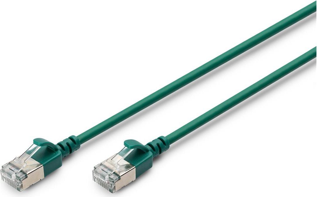 DIGITUS Patchkabel CAT 6A F/FTP Slim 2m grün Kupfer (DK-1632-A-020S-G-10)