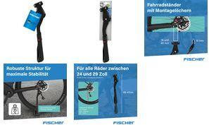 Fischer Bicycle Stand Aluminum Black (50323:FISCHER)