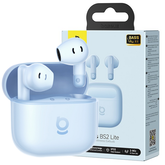 Baseus Bass BS2 Lite TWS True Wireless Earbuds Galaxy Blue Bluetooth 6.0 IP55 40h
