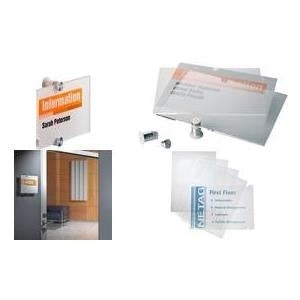 DURABLE Replacement Foils CRYSTAL SIGN® A5 Pack of 10 483319
