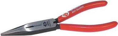 C.K. Needle-nose Pliers - 200 mm - Long Jaws - PVC Handles T3626B