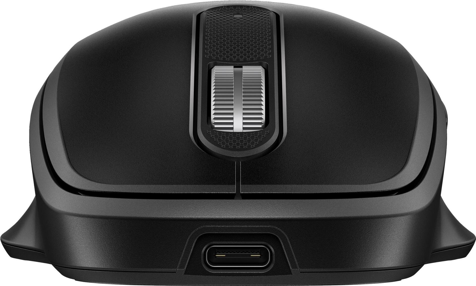 HP 515 Wireless Mouse Full Size Super Fast Charging 5 Buttons 2.4 GHz USB Receiver Black 9C2F7AA#ABB