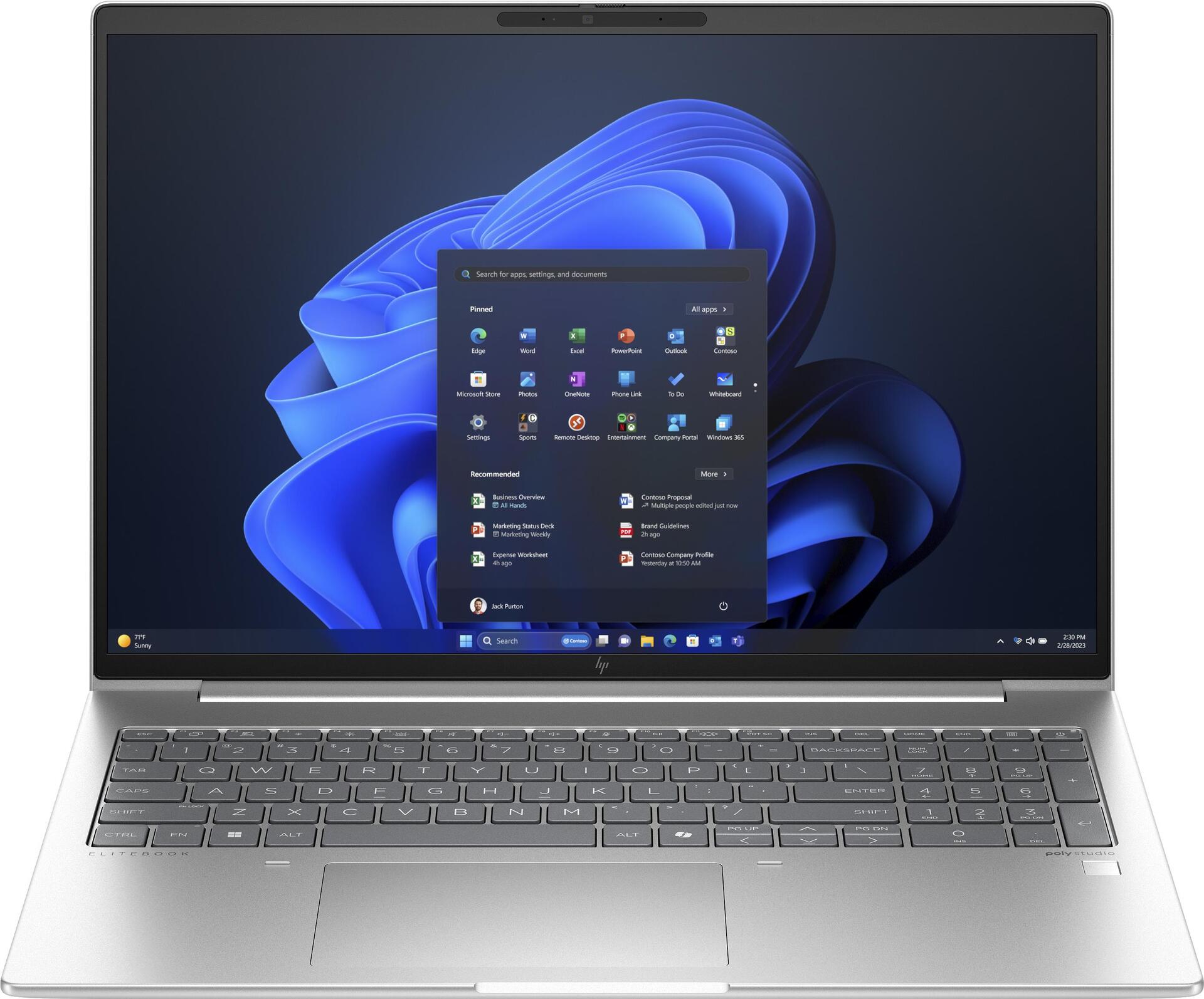 HP EliteBook 660 G11 Notebook - Intel Core Ultra 5 125U - Win 11 Pro - Intel Graphics - 8GB RAM - 256GB SSD NVMe - 40,6 cm (16") IPS 1920 x 1200 - Wi-Fi 6E, Bluetooth - kbd: Deutsch - mit HP Wolf Pro Security Edition (1 Jahr) (9C0G9EA#ABD)