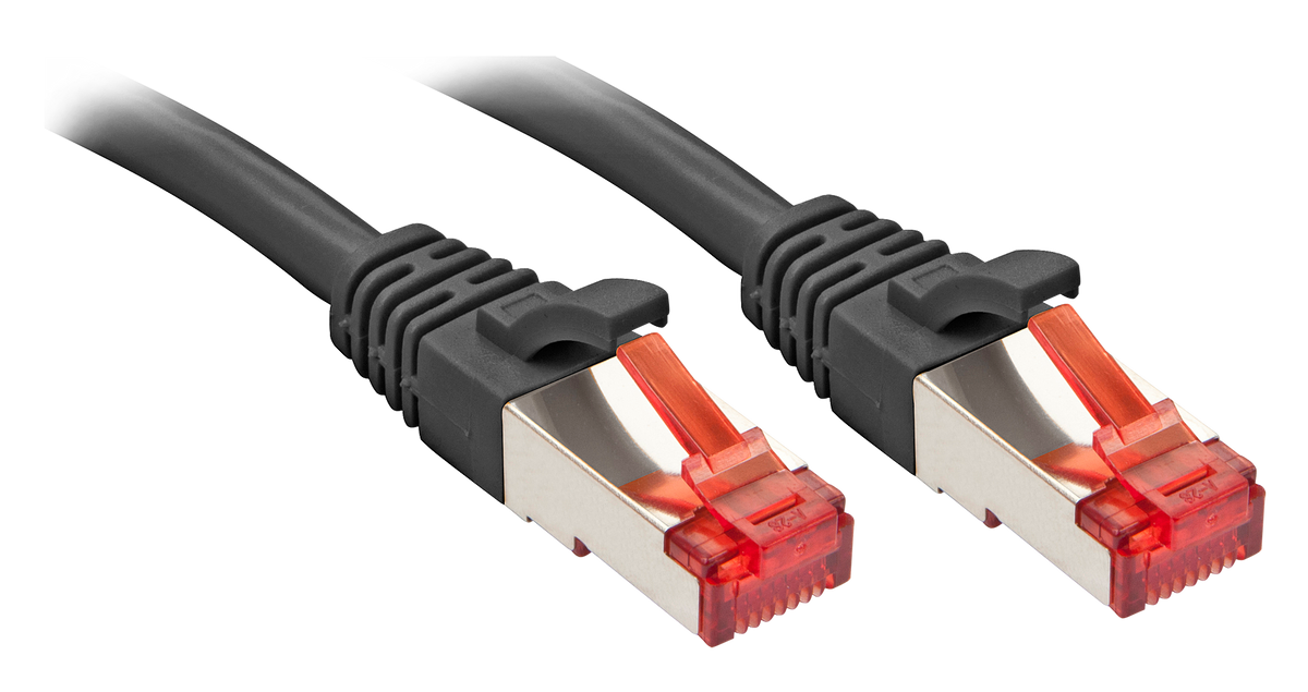 Lindy Patch Cable RJ-45 (M) to RJ-45 (M) 30 m SFTP CAT 6e Molded Black (47786)