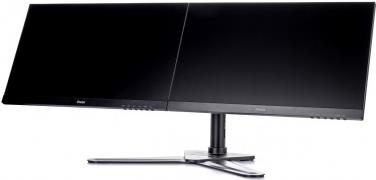Iiyama DS1002D-B1 - Adjustable Dual Monitor Arm - Black - 10"-30" Screens - Desktop Stand