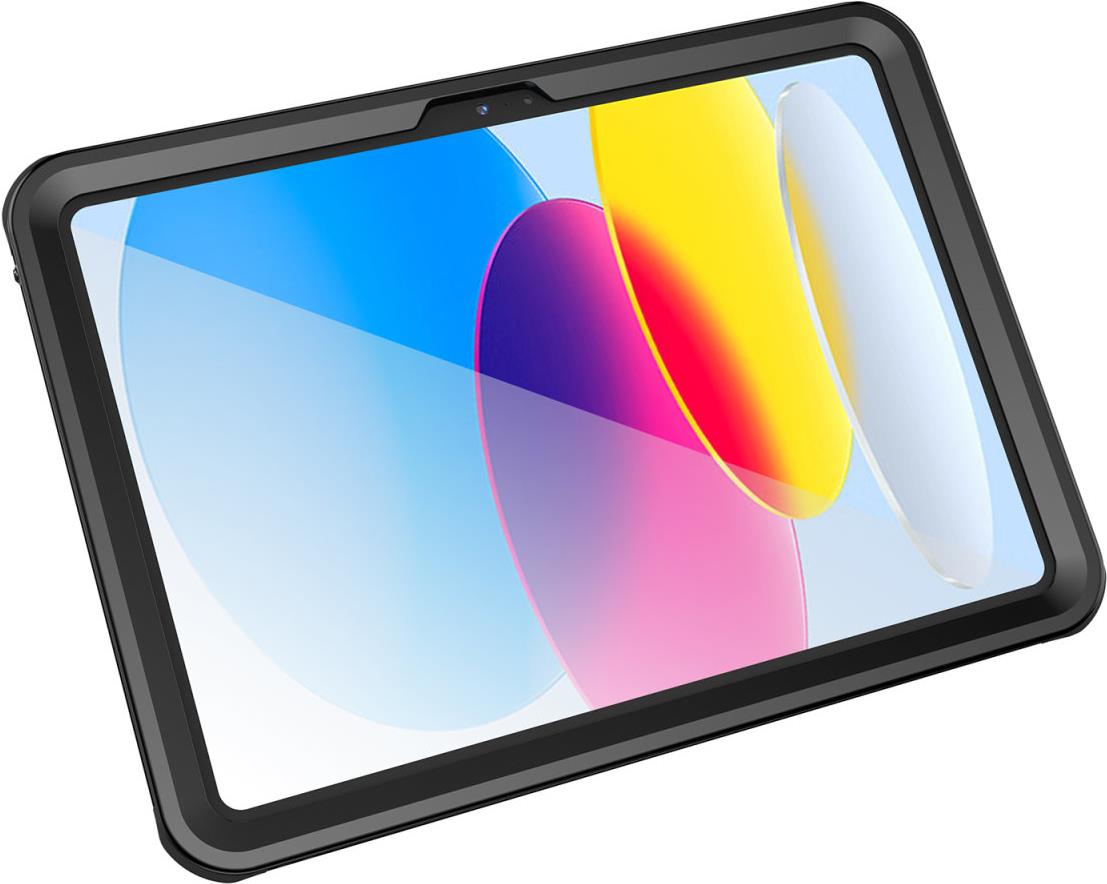 4smarts Active Pro Stark - Wasserdichtes Schutzgehäuse für Tablet - widerstandsfähig - Thermoplastisches Polyurethan (TPU), Polycarbonat, Gummi - Schwarz, durchsichtig - für Apple 10.9-inch iPad (10. Generation) (540447)