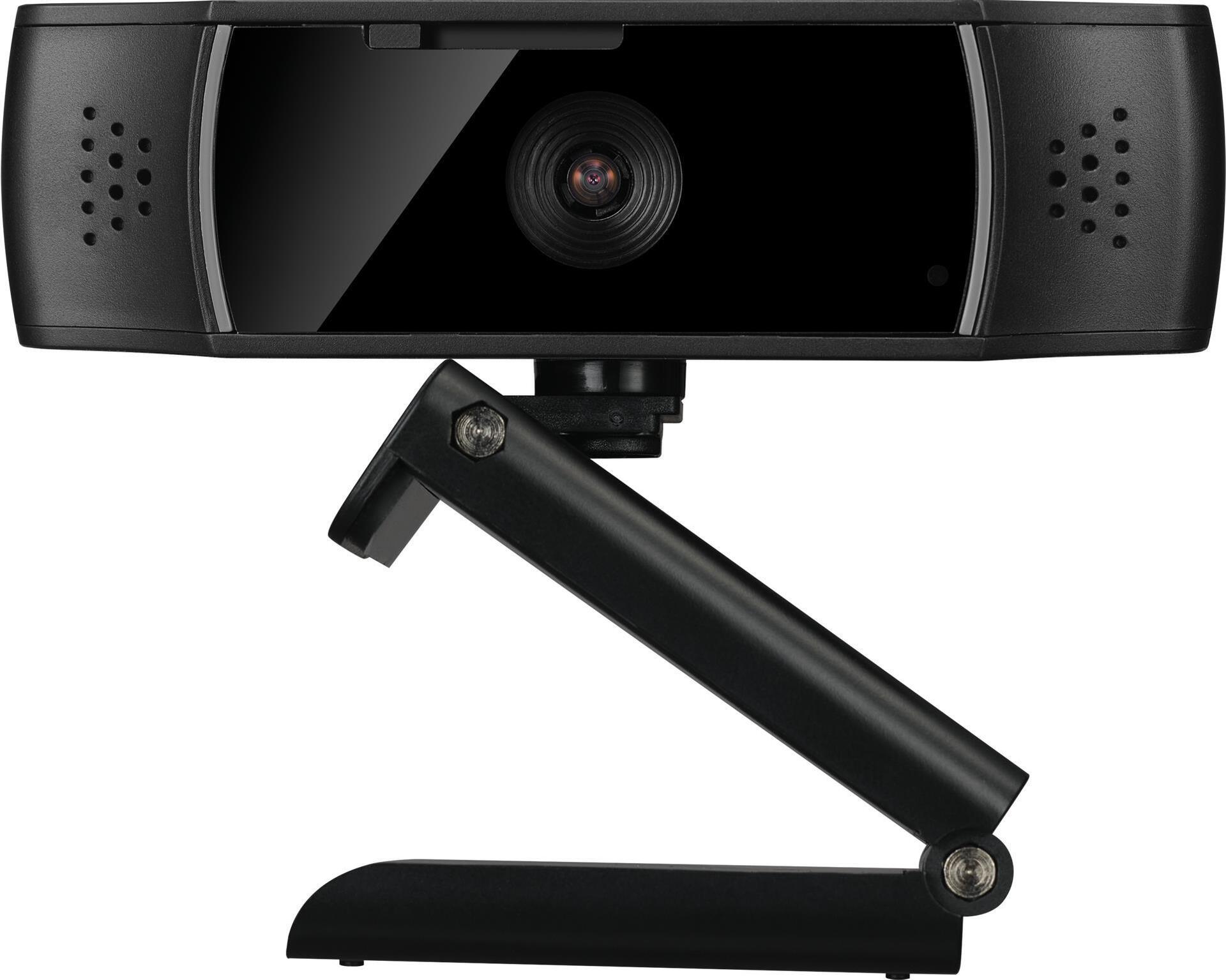 Sandberg USB Webcam, Autofocus, DualMic, 2.07 MP, 1920 x 1080 Pixel, USB 2.0, Black (134-38)