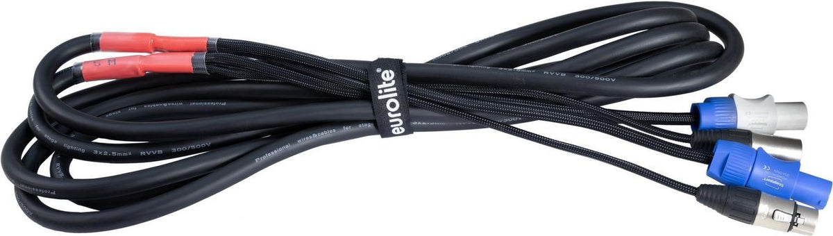 EUROLITE DMX Power Cable Hybrid P-Con XLR 5 m 30227784 P-Con/3