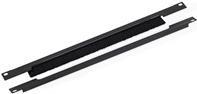 Triton 48.30 cm (19") Cable Entry Plate with Brush 1U Horizontal Split Black | RAB-ZP-X03-A3