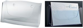 Sigel Wall Folder Holder A4 Landscape Transparent Acrylic Model LH118