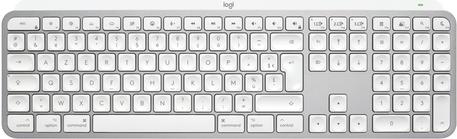 Logitech MX Keys S for Mac - Full Size Wireless Keyboard - Backlit - Bluetooth LE - AZERTY - Pale Gray (920-011626)