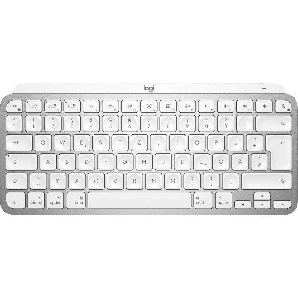Logitech MX Keys Mini for Mac Wireless Keyboard QWERTZ Silver - White (920-010519)
