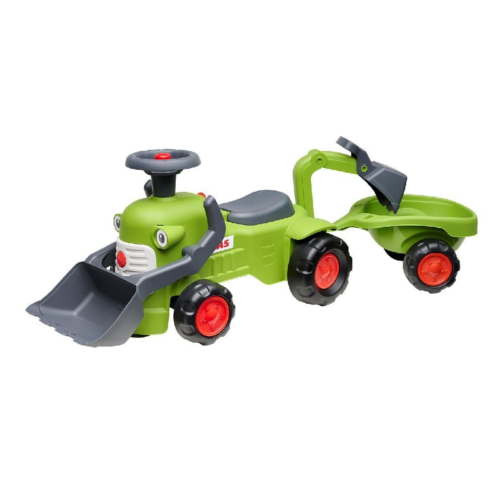 Falk Claas Walk-behind Tractor with Loader and Trailer Set 1+