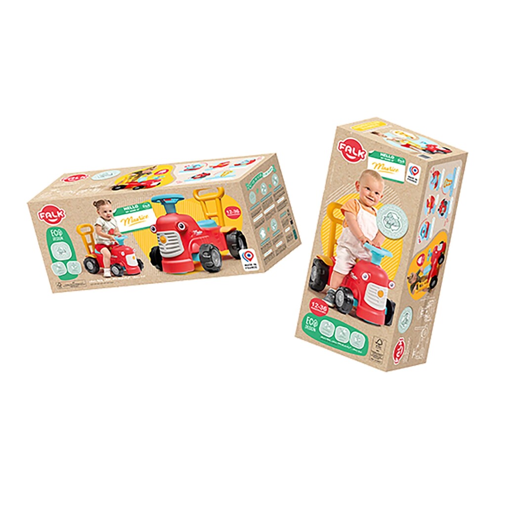 Falk Ride-on Tractor Maurice Red 1+