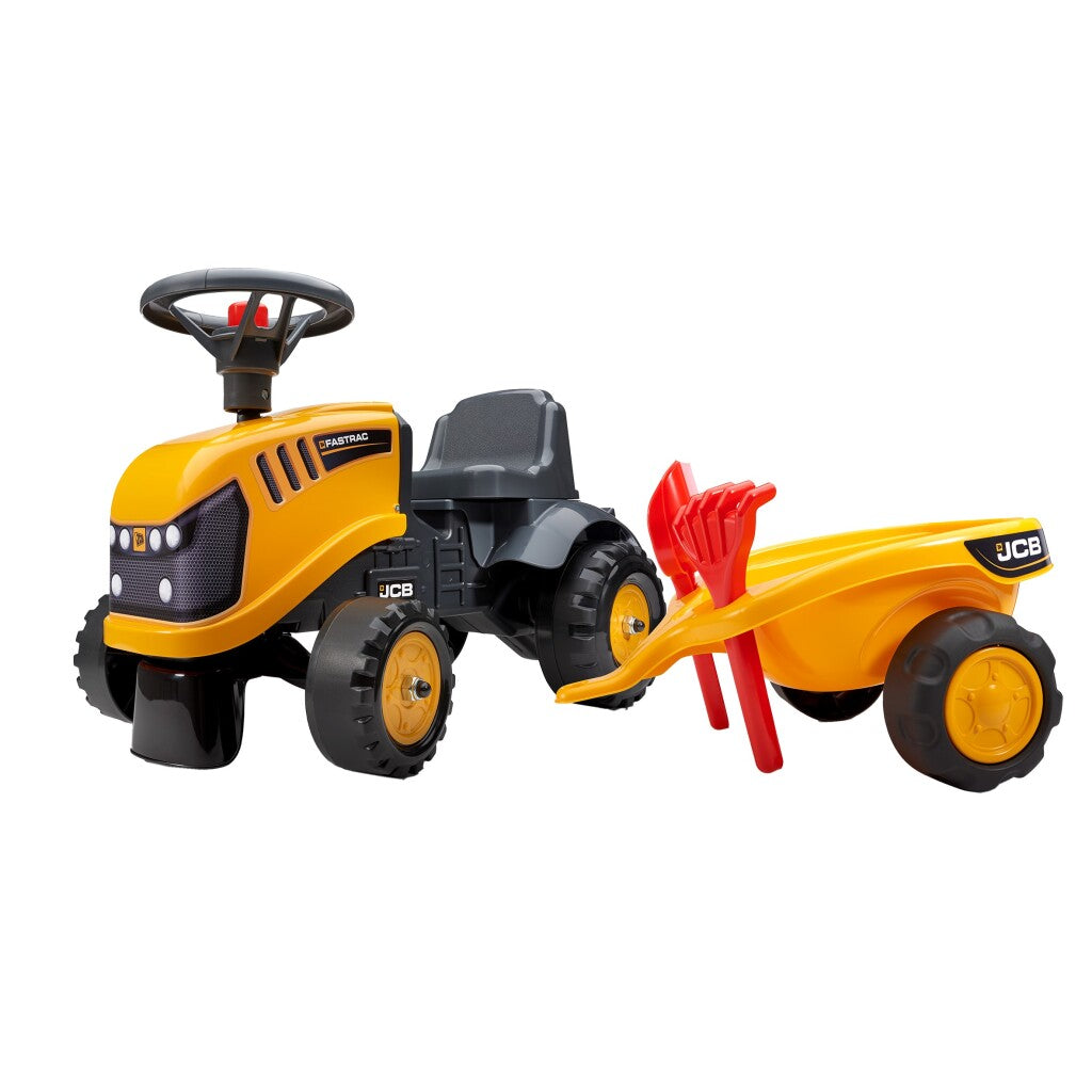 Falk JCB Walk-behind Tractor Set for Toddlers 1+