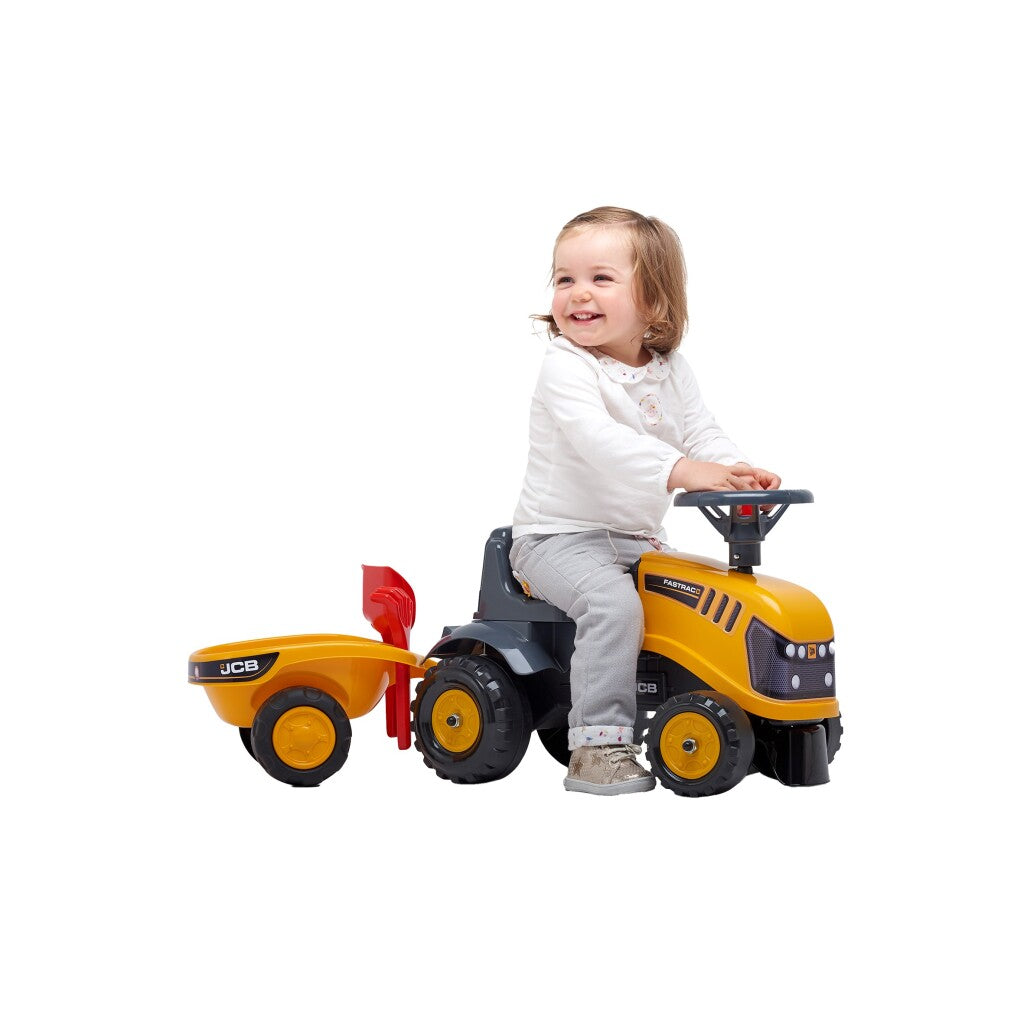 Falk JCB Walk-behind Tractor Set for Toddlers 1+