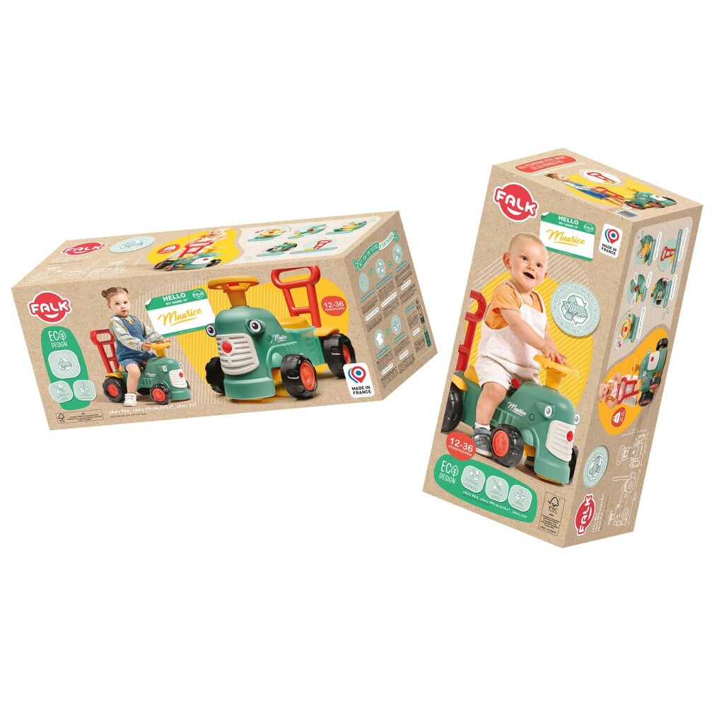 Falk Maurice Ride-on Tractor Set Green/Yellow