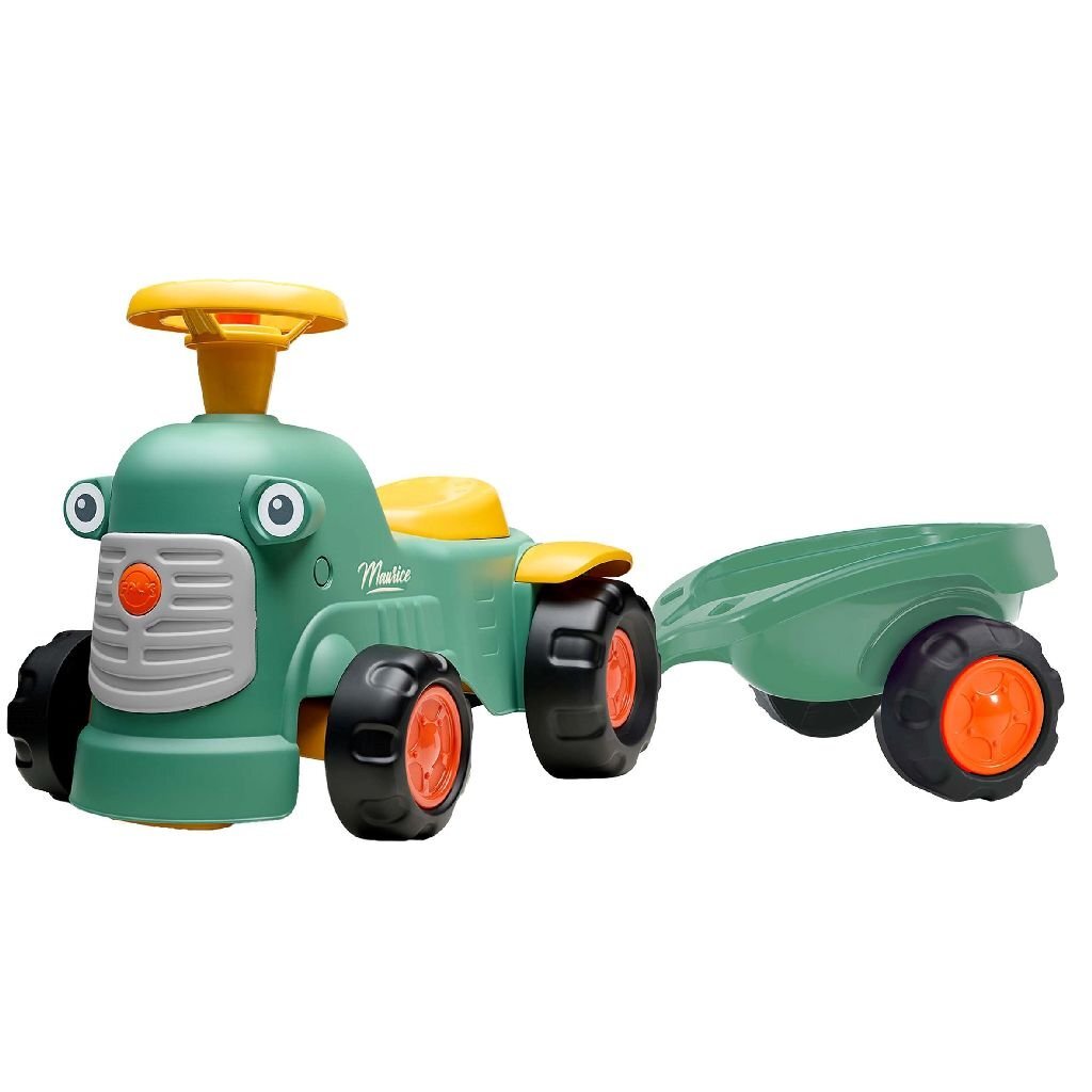 Falk Maurice Ride-on Tractor Set Green/Yellow