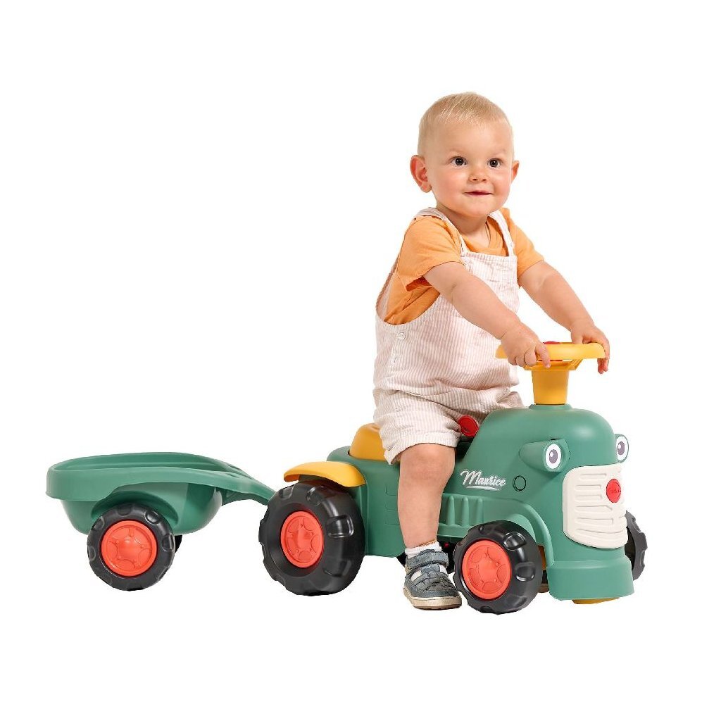 Falk Maurice Ride-on Tractor Set Green/Yellow