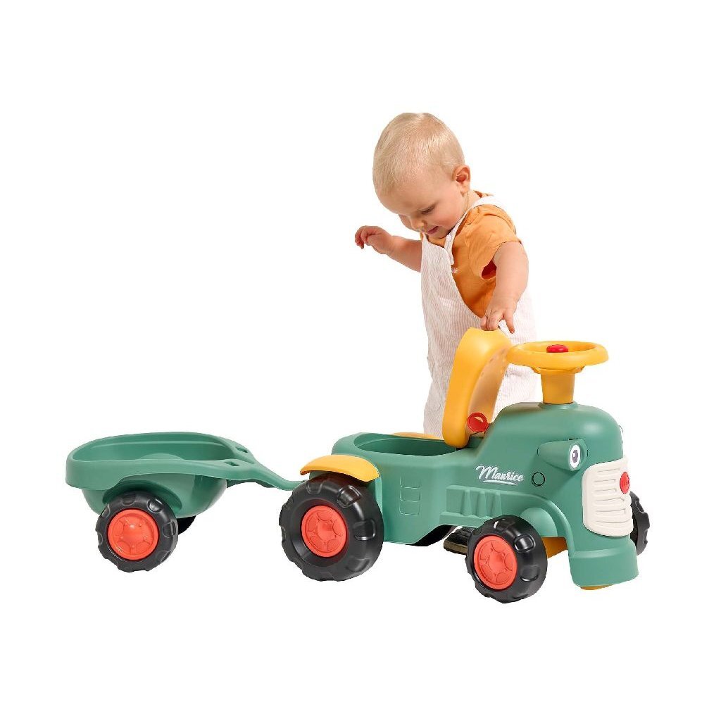 Falk Maurice Ride-on Tractor Set Green/Yellow