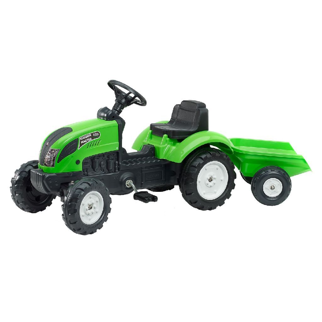 Falk Country Farmer Tractor + Trailer Green 123x42x53 cm
