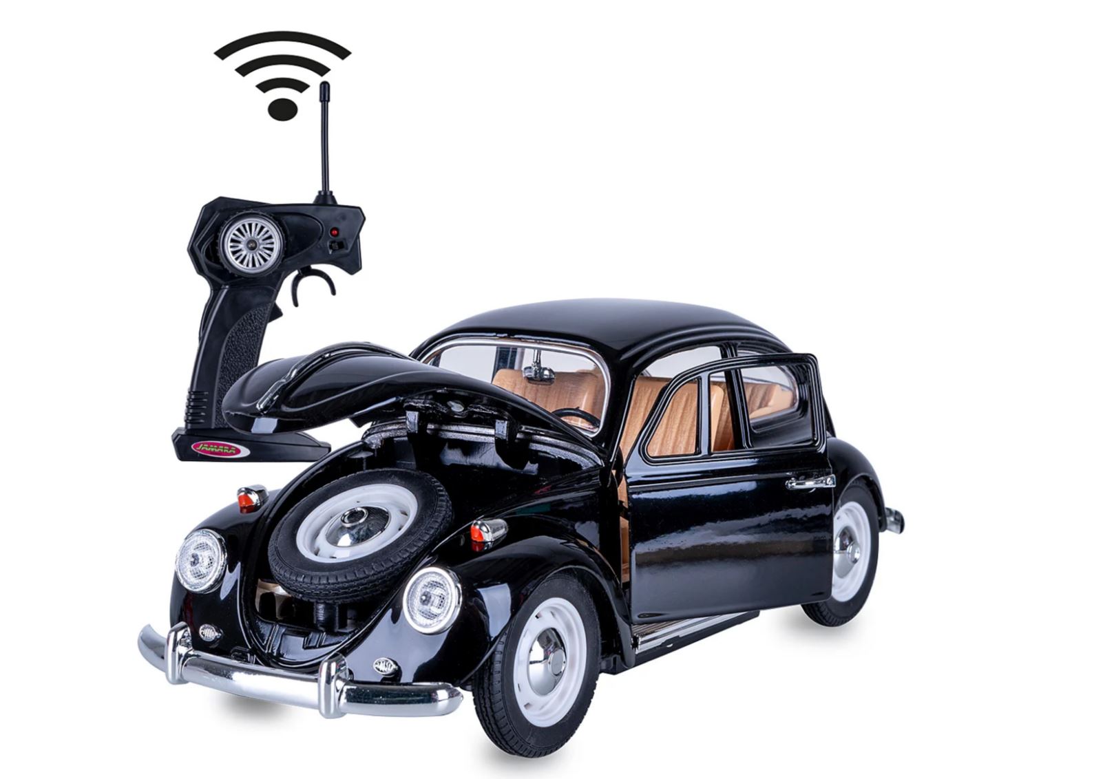 Jamara VW Beetle RC Diecast Model Car 1:18 - Black 27 MHz