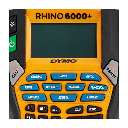 DYMO Rhino 6000+ - ABC - Direkt Wärme - Verkabelt - Gelb (2122966) afbeelding 3
